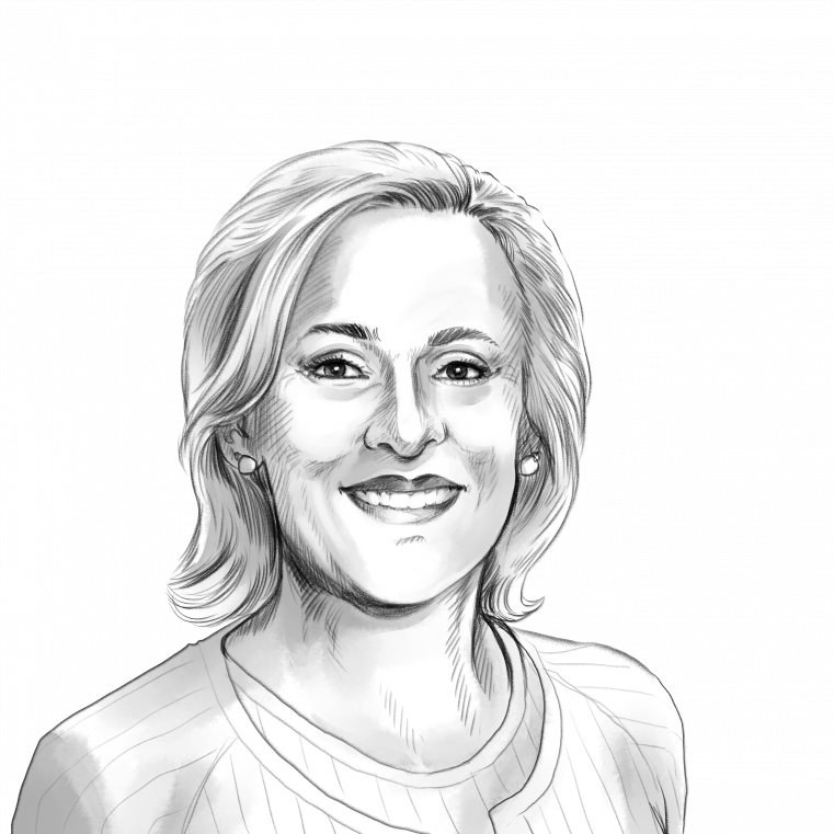 Portraitzeichnung von Dr. Alexandra Goll